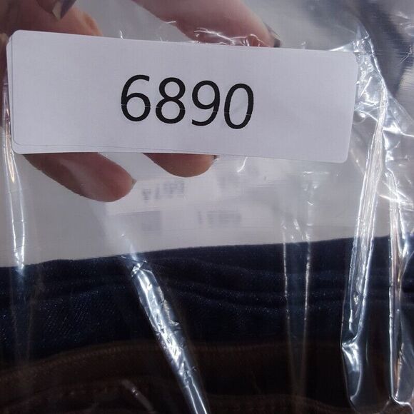 WE WORE WHAT Womens Jeans Size 24 Dark Wash Straight Leg Colorblock Icon - Picture 10 of 10